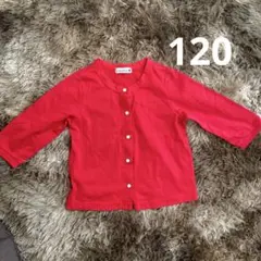 branshes 七分袖カーディガン 赤 120