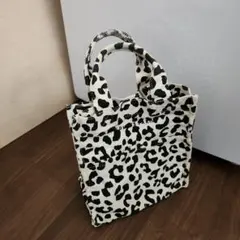 ローリーズファーム　ヒョウ柄ミニトートバッグ