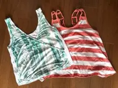 HIKARI ヒカリ　クロスデザイン タンクトップ 2枚セット　ダンス　ヨガ