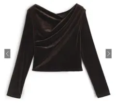 grl ベロアドレープトップス dk1551