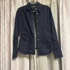 ZARA デニムシャツ 長袖 XS ネイビー