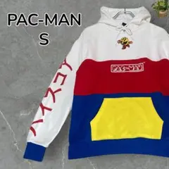 【入手困難】PAC-MAN パックマン パーカー マルチカラー 袖プリント S