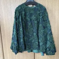 新品 グリードインターナショナル フラワージャガード トップス
