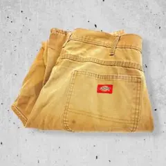 雰囲気抜群Dickiesペインターパンツダック地茶ワークボロメキシコ製古着W36