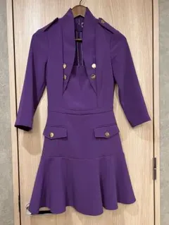 美品　エリザベッタフランキ　ロングワンピース　アシンメトリーフリル　チャーム LIVRALLY マルチサイズ ワンピース アシンメトリーポプリン