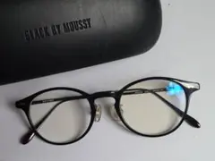 BLACK BY MOUSSY ラウンドメガネ ブラック