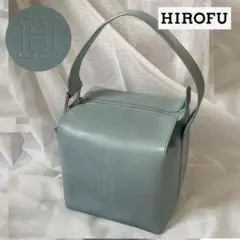 HIROFU ショルダーバッグ レザー　アイスブルー　サイコロ型が可愛い！のサムネイル