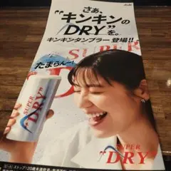 アサヒ　スーパードライ　長澤まさみ　たまらんー！　ポスター　１枚