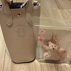 スタバ SAKURA2026 保冷トートバッグ+ベアリスタキーチェーン セット