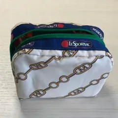 レスポートサック ミュベールコラボ チェーン柄 ポーチ