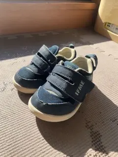 IFME ネイビー マジックテープ ベビーシューズ　14cm
