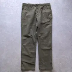 インコテックス レッド チノパン コットン 刺繍ロゴ 34サイズ カーキ