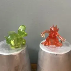 ポケモン　フィギュア　アズマオウ　ゴルダック　任天堂　クリア
