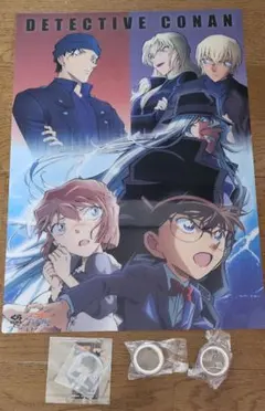 くら寿司 × 名探偵コナン びっくらポン コラボグッズ セット マステ ポスター