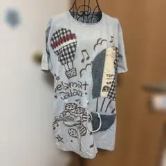 エルロデオ　パッチワーク風 半袖Tシャツ クマモチーフのサムネイル