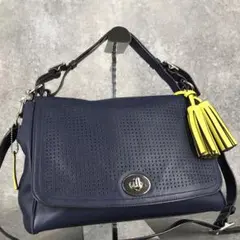 COACH コーチ レガシー ワンショルダーバッグ パンチングレザー 2way