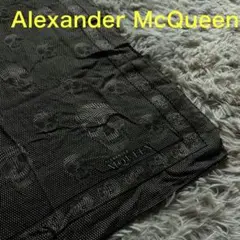 【希少】 ALEXANDER McQUEEN ストール ドクロ ブラウン