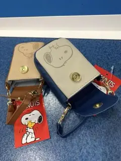 スヌーピー ミニポーチ マルチケース 小物入れ 【2種】