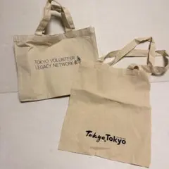 キャンバスバッグ　東京　エコバッグ 2点