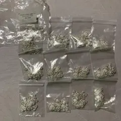 komorebi s taメタルパーツ 15mm ホワイトシルバー 10個入