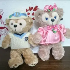 ダッフィー　シェリーメイ　ぬいぐるみバッチ