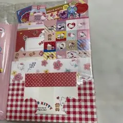 サンリオ　キティ　ボリュームレターセット　スーパーマーケット　シール付き