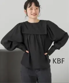 【完売品】2WAYボリュームスリーブチェックブラウス／KBF