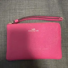 COACH リストレット ポーチ ピンクのサムネイル