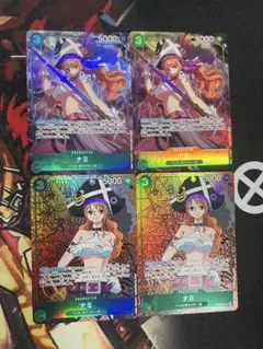 ワンピースカード　op02-036 film ナミ sr パラレル　4枚セット