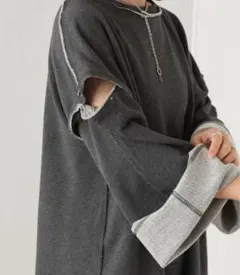 カットアウト Tシャツ