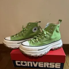 CONVERSE グリーン ハイカットスニーカー