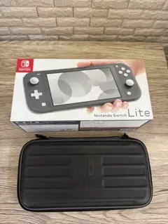【美品】Nintendo Switch Lite グレー キャリングケース付き