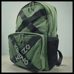 ✨美品✨　KENZO ケンゾー ロゴ入り バックパック リュック GREENのサムネイル