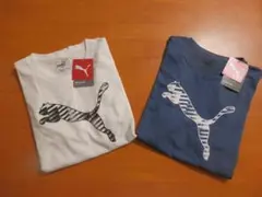 【NEW】【2色2枚組】【M】【未使用品(タグ付)】PUMATシャツセット