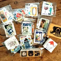 アンティーク海外切手とスタンプ詰め合わせセット