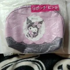値下げ→一番くじ→⑭クロミちゃん→ラウンド型ポーチ ピンク