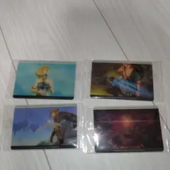 ゼルダの伝説　ティアーズ オブ ザ キングダム ウエハース ビジュアルカード4枚