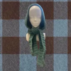 最終セール中　フード付きマフラー　ハンドメイド