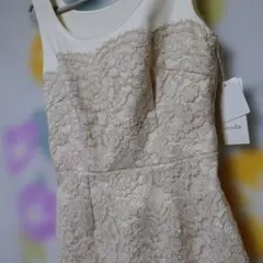 【新品】rienda ノースリーブ レース ミニワンピースのサムネイル