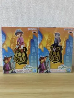 ズートピア　モニタートップフィギュア　ニック&ジュディセット