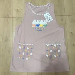 ミッフィー エプロン ピンク コーデュロイ　保育士　保育園　看護師　介護士　料理