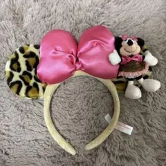 ミニーマウス ヒョウ柄カチューシャ