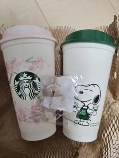 スターバックス リユーザブルカップ スヌーピー 桜 2個セット