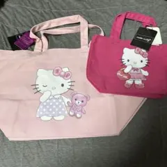 CECIL LINK キティコラボバッグ　ティンクはピンク　2点セット