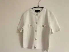 ZARA ペプラム ショートスリーブニットジャケット - メルカリ