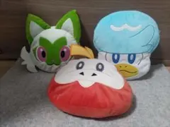 ポケットモンスター　顔型ぬいぐるみクッション