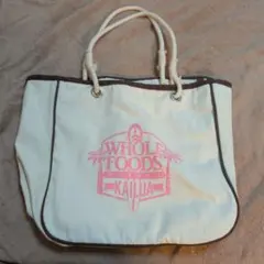 ホールフーズ　カイルア限定　エコバッグ　トートバッグ