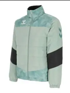新品 限定モデル hummel パディングジャケット ミントグリーン L