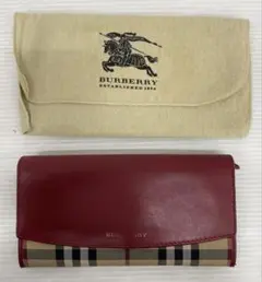 knmen146-0893 BURBERRY ノバチェック長財布
