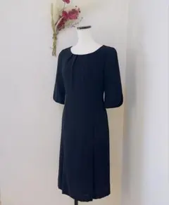 美品 東京ソワール　LES MUES Femmes フォーマルワンピース 7号